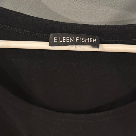Eileen Fisher Black Fitted Tank Top - Picture 2 of 4